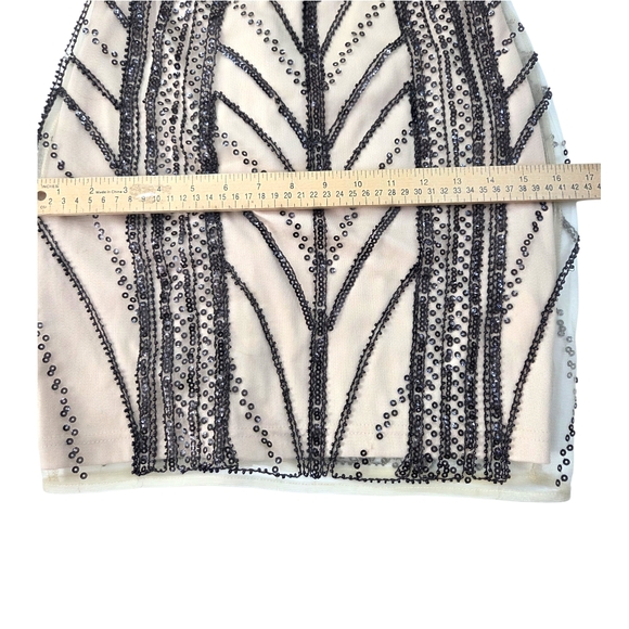 Minuet Beaded Mini Dress NEW Womens Small Whimsygoth Fairy Cocktail Party Black - Picture 13 of 14